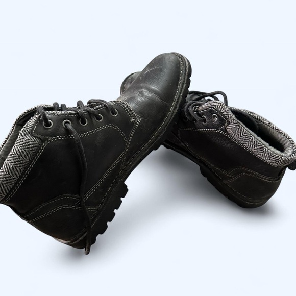 Steve Madden Other - Steve Madden Men’s Size 10 Black Leather Lace Up Neptoon Combat Boots